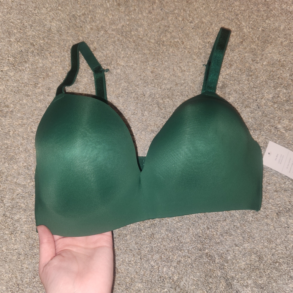Auden Green Wireless Bra with Adjustable Straps